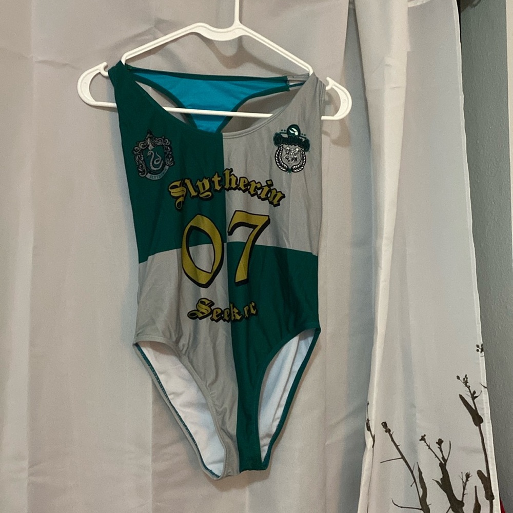 NWOT Slytherin Harry Potter swimming costume from Hot Topic . Size S new
